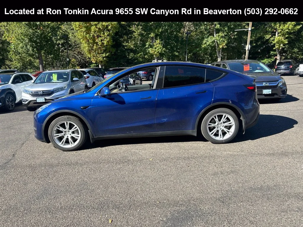 Used 2020 Deep Blue Metallic Tesla Long Range image 7
