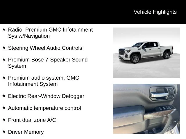 Certified Used 2021 WHITE FROST TRICOAT GMC Denali image 16