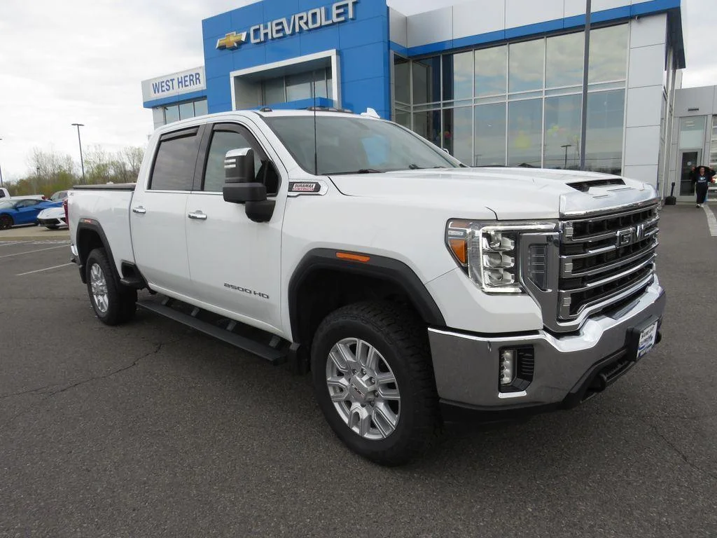 Used 2022 Summit White GMC SLT image 3