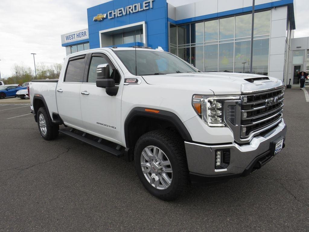 Used 2022 Summit White GMC SLT image 3