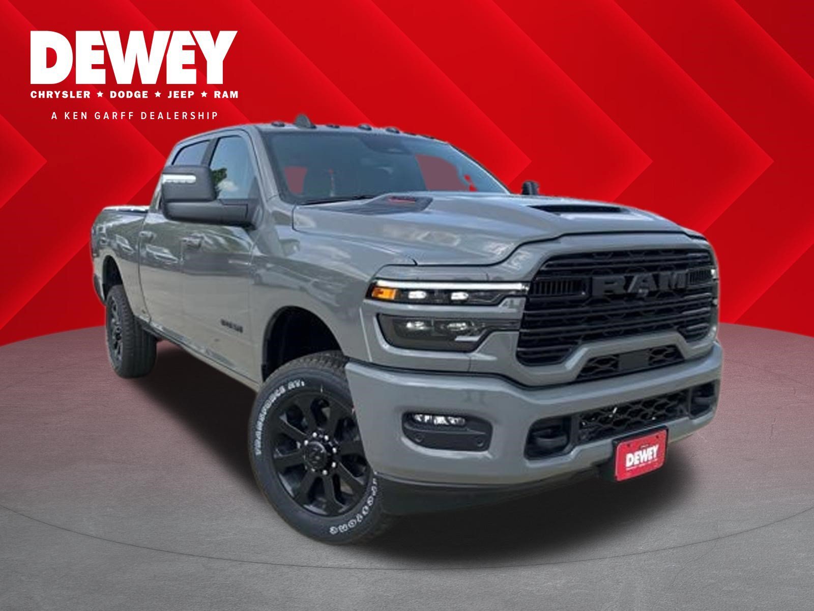 New 2026 Ceramic Gray Clear-Coat Exterior Paint RAM Laramie image 1