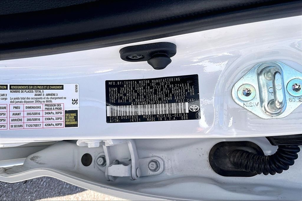 Used 2024 White Toyota LE image 30