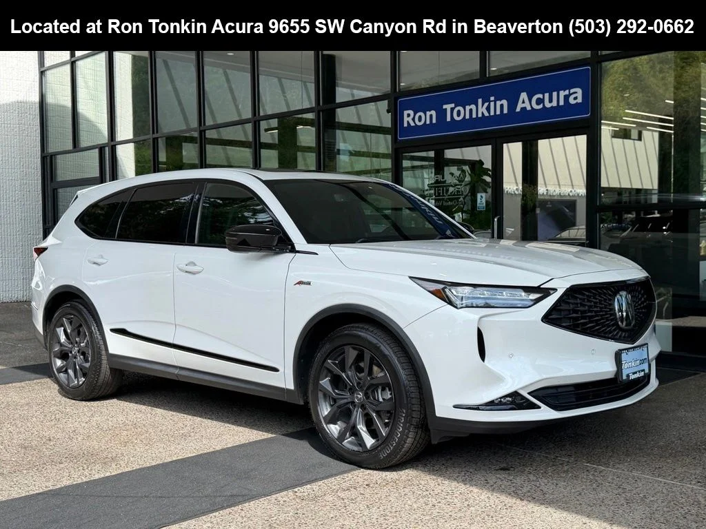 Used 2022 Platinum White Pearl Acura SH-AWD A-SPEC image 1