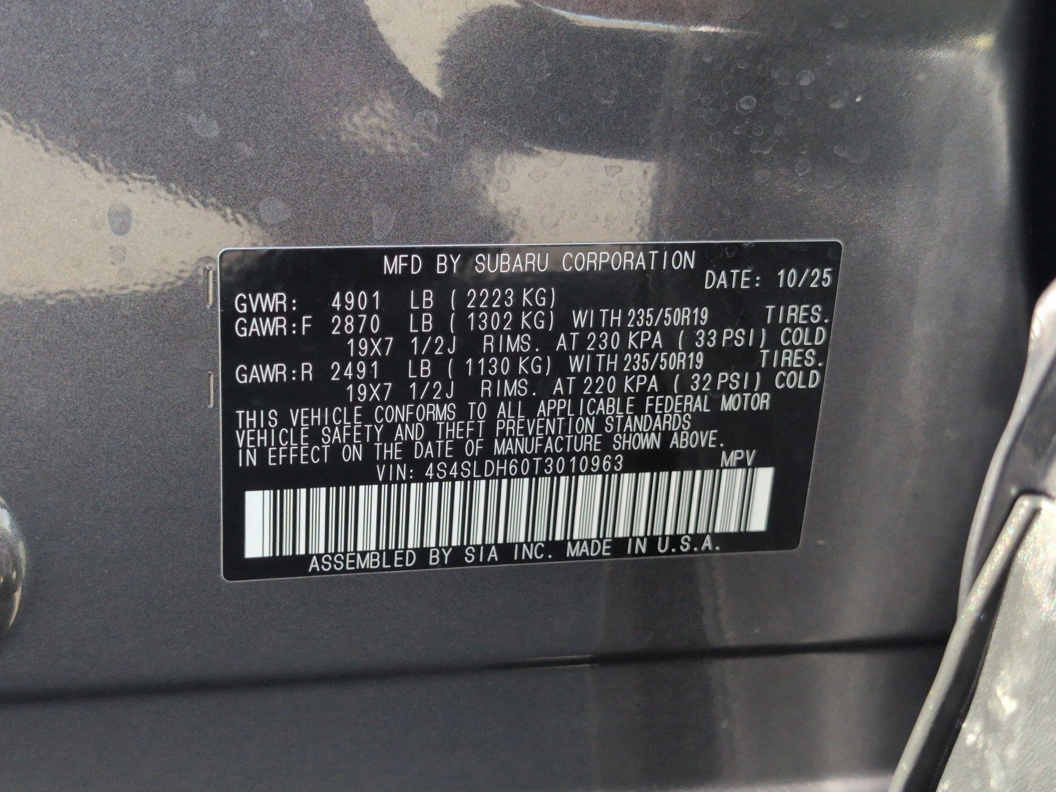 Used 2026 Magnetite Gray Metallic Subaru Sport image 33