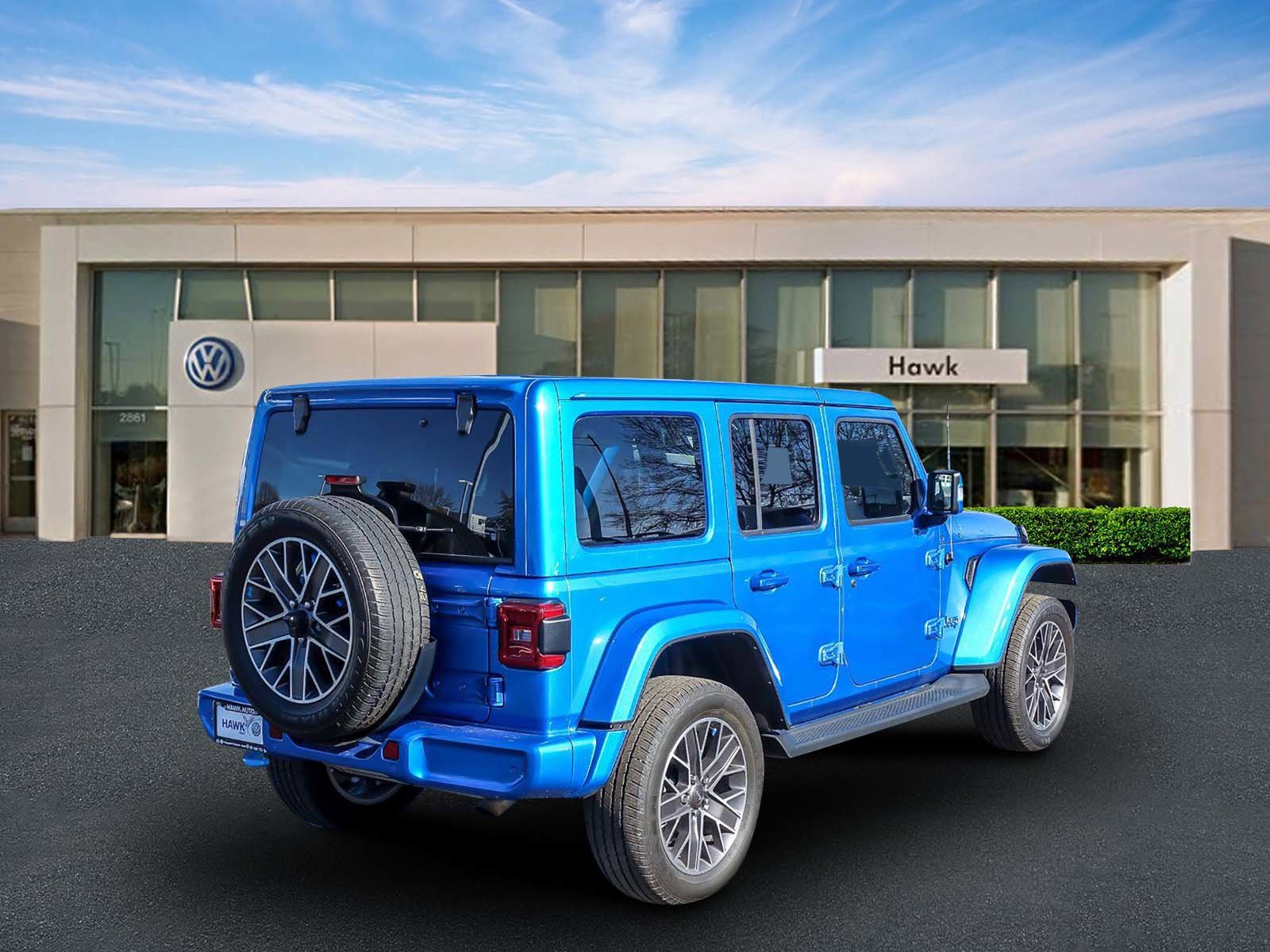 Used 2022 Hydro Blue Pearlcoat Jeep Unlimited Sahara High Altitude image 7