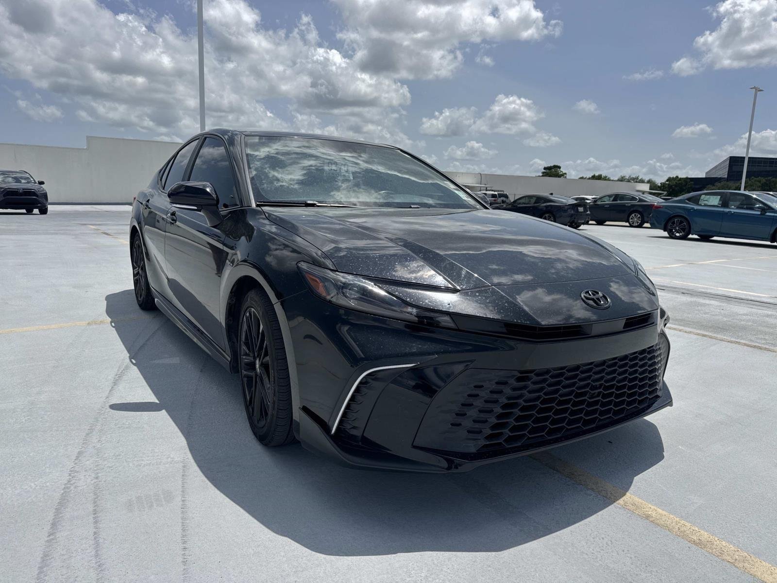 Used 2025 Midnight Black Metallic Toyota SE image 14