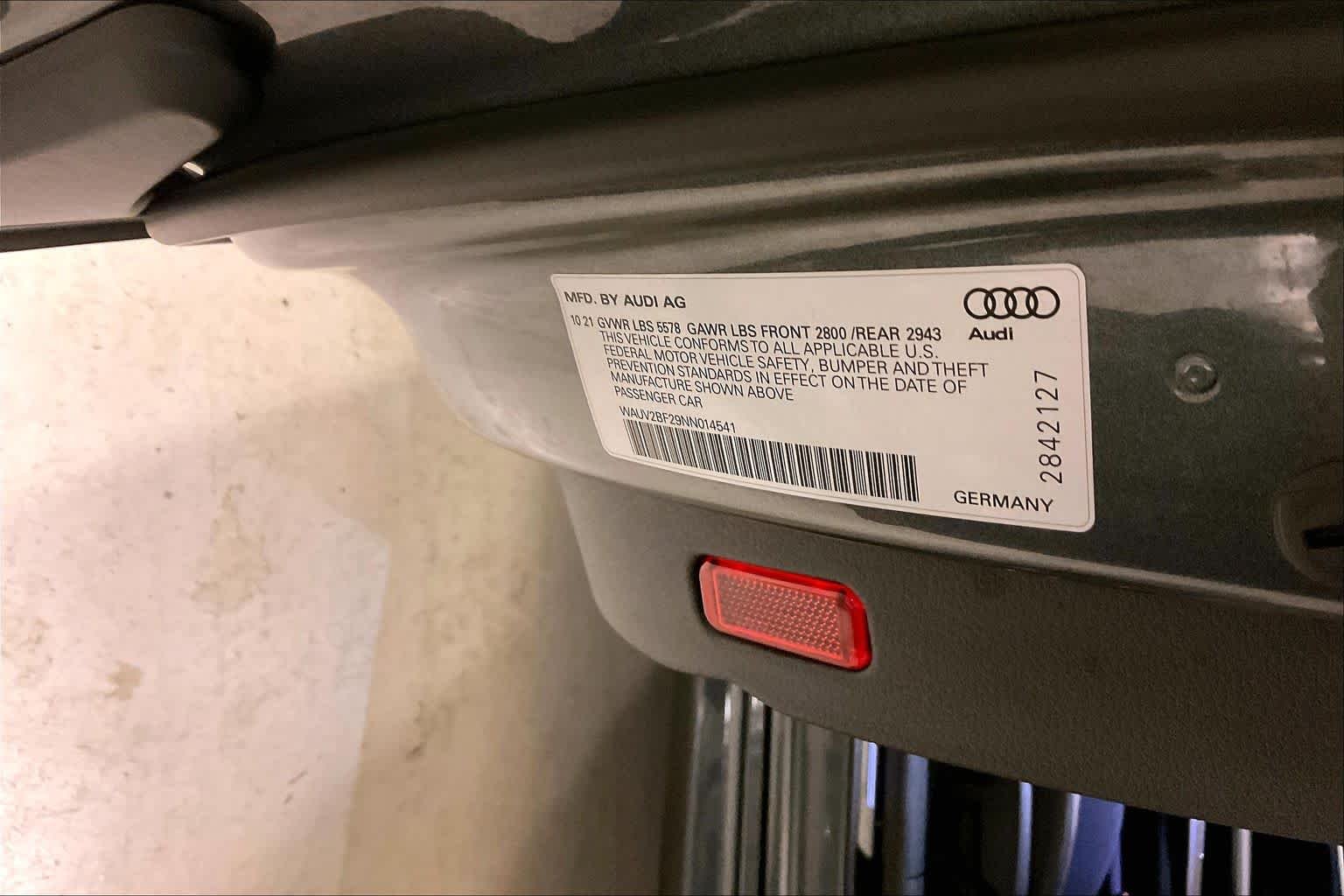 Used 2022 Daytona Gray Pearl Effect Audi Prestige image 32