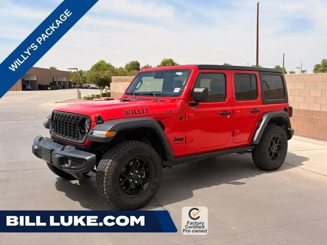 Used 2025 Red Jeep Willys image 1