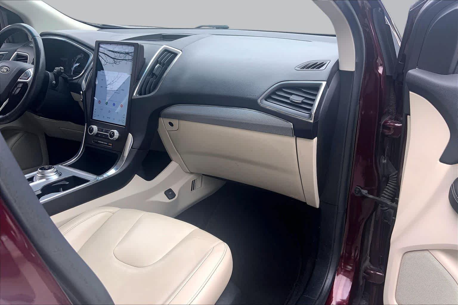Used 2021 Burgundy Velvet Metallic Tinted Clearcoat Ford Titanium image 19