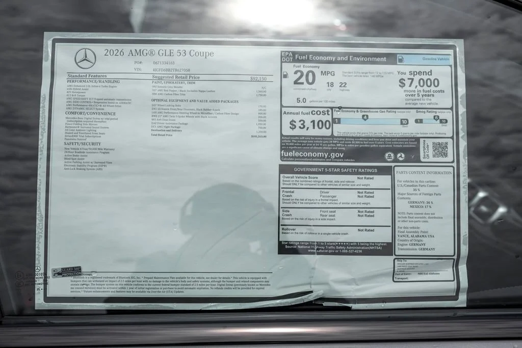 New 2026 Selenite Grey Metallic Mercedes-Benz GLE 53 AMG® image 63