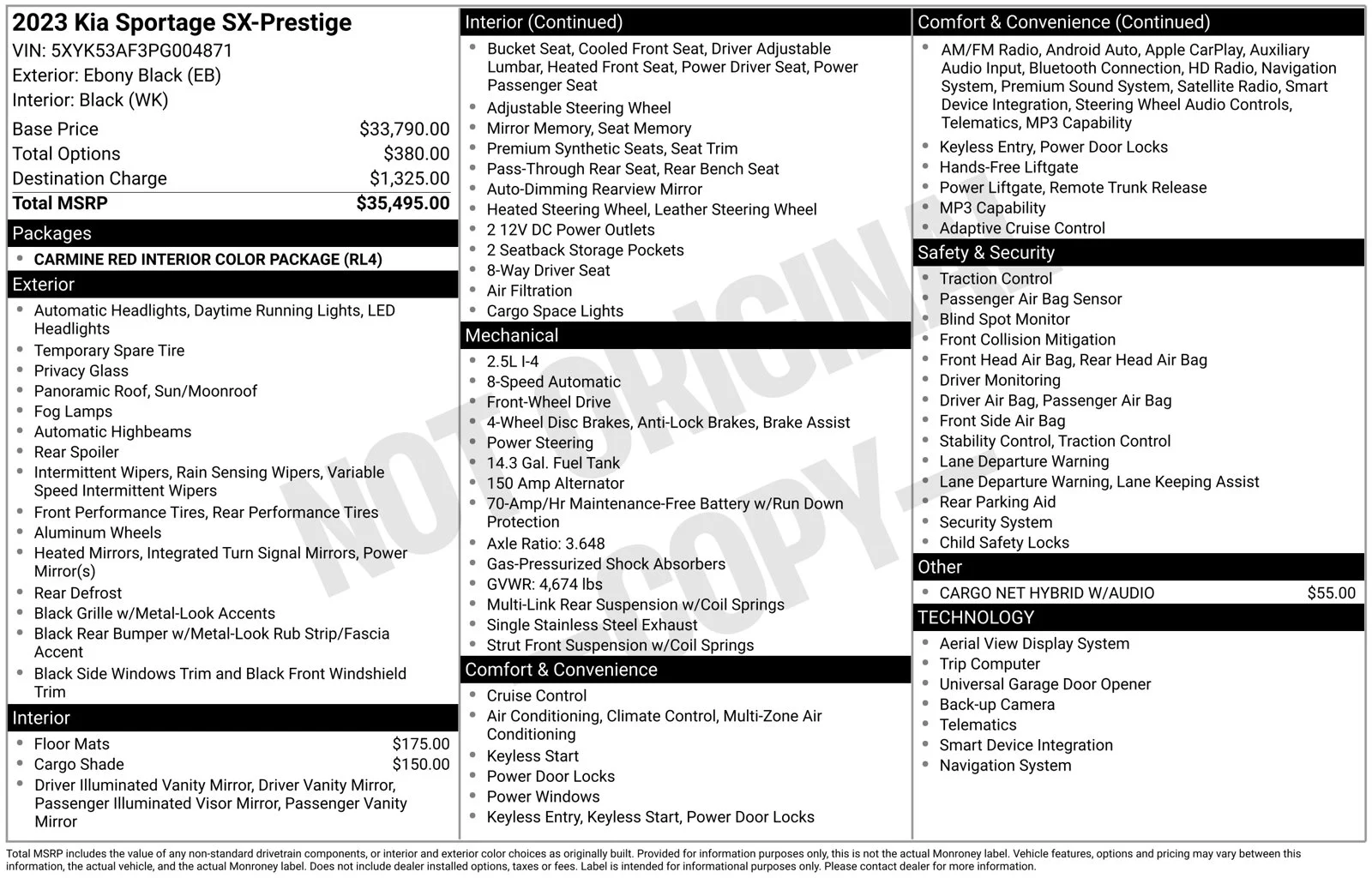 Used 2023 Ebony Black Kia SX-Prestige image 4