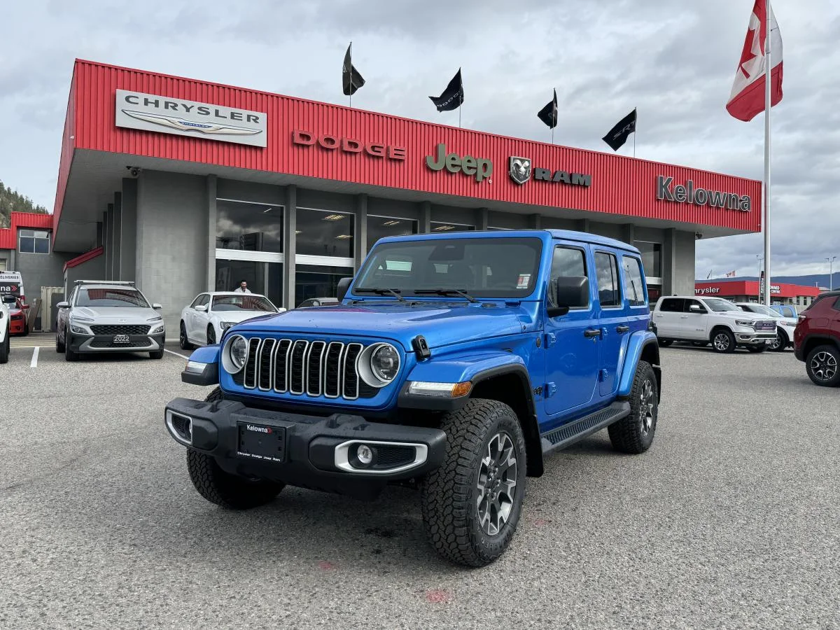 New 2026 Blue Jeep Sahara 4 Door 4x4 image 1
