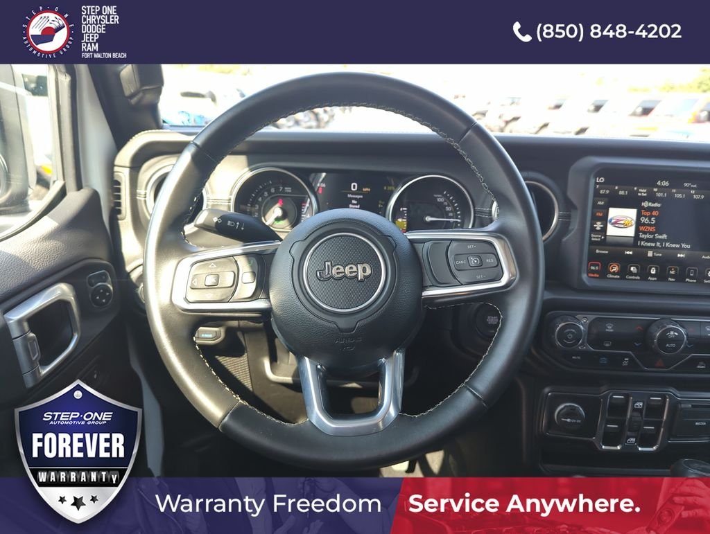 Used 2022 White Jeep Unlimited Sahara 4xe image 16