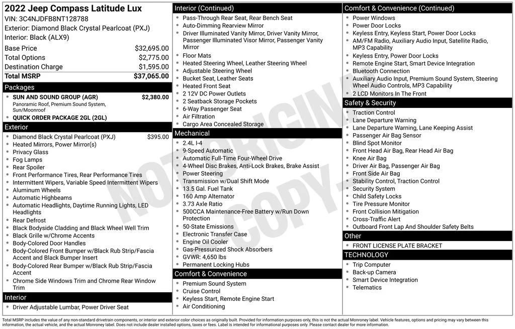 Used 2022 Black Jeep Latitude Lux image 6