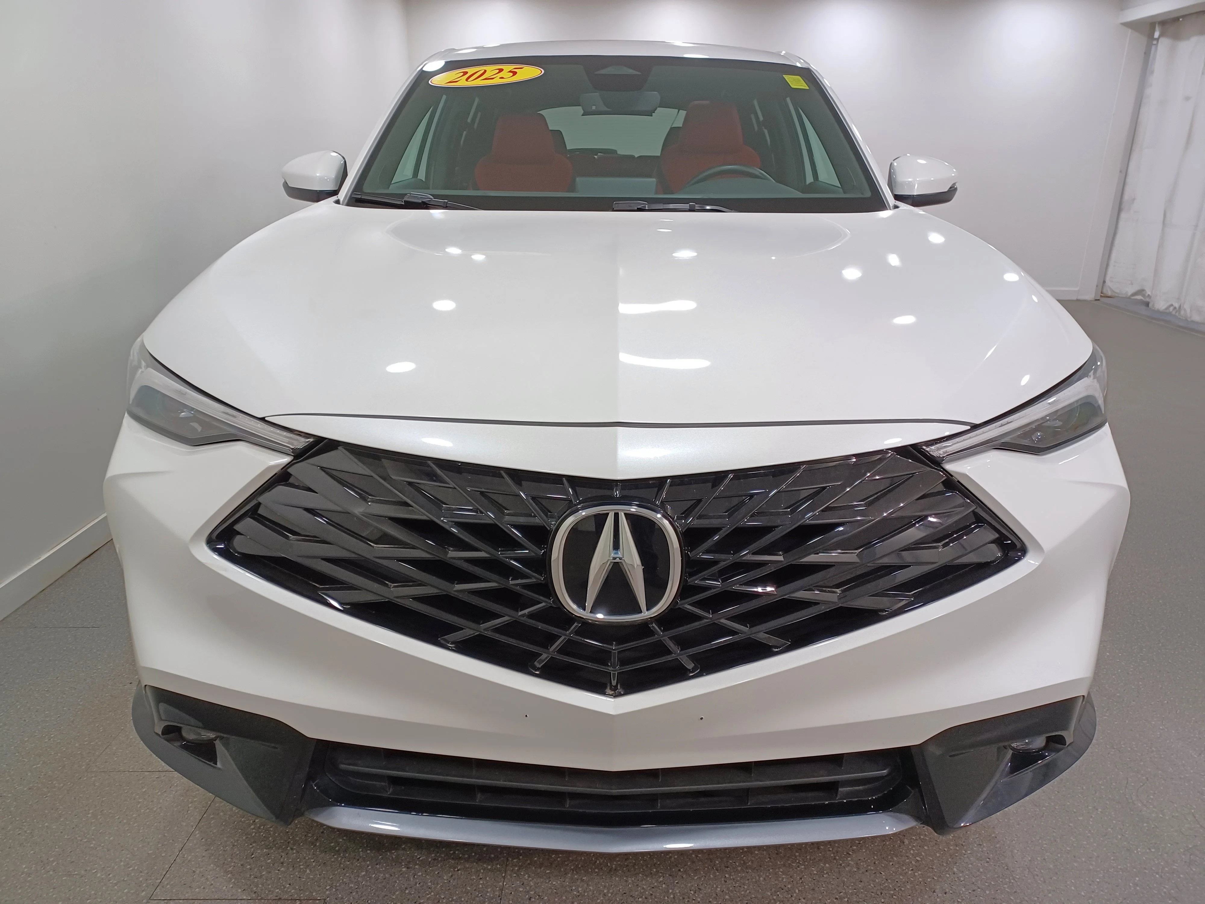 Certified Used 2025 Platinum White Pearl Acura A-Spec AWD*Adaptive Cruise | Remote Start | Cooled Red Suede Seats | Pano Roof | Htd Wheel | CarPlay image 3