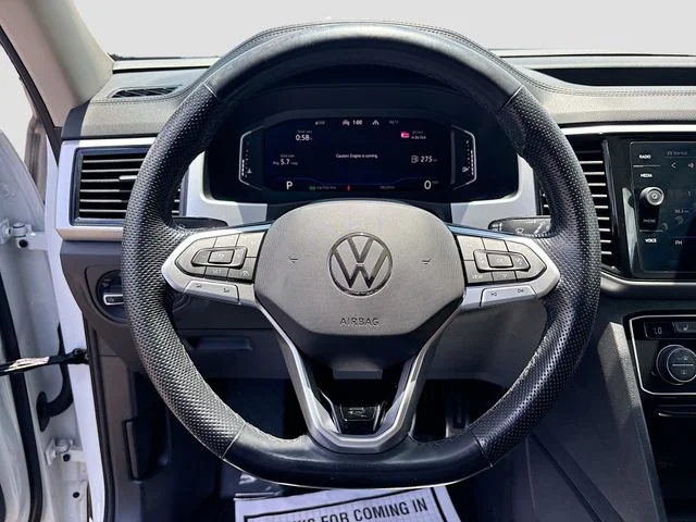 Used 2021 White Volkswagen 3.6L V6 SEL R-Line image 11