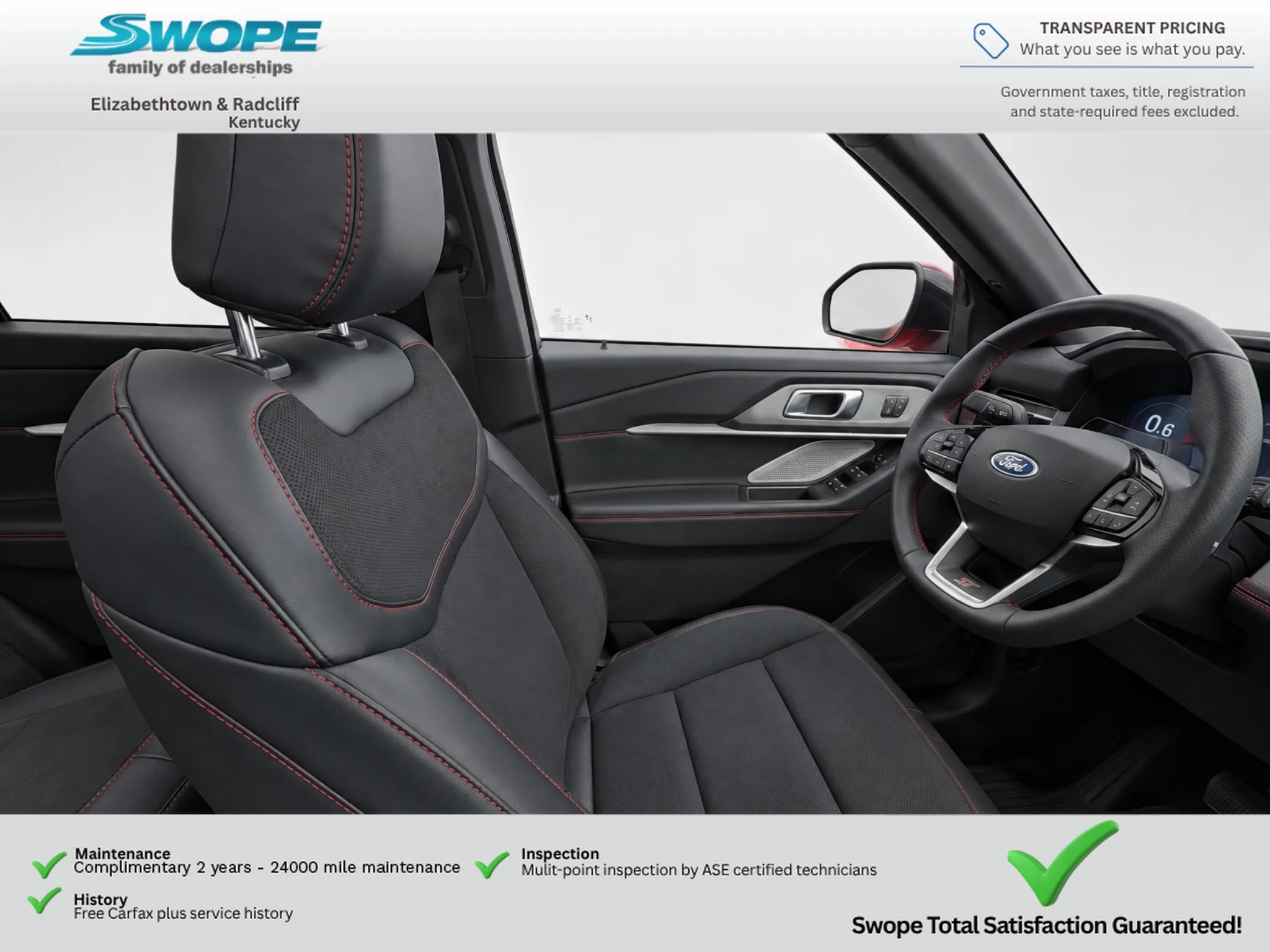 Used 2025 Rapid Red Metallic Tinted Clearcoat Ford ST image 11