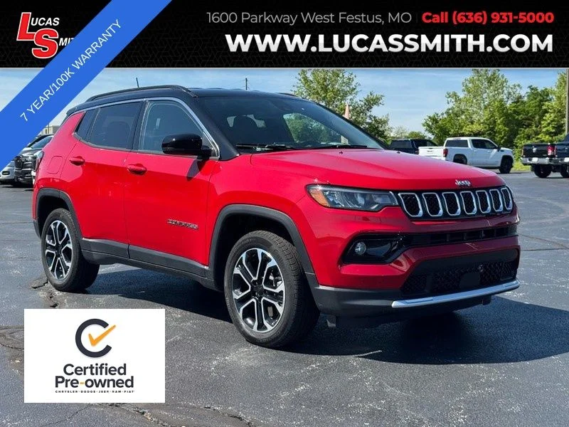 Certified Used 2024 Red Jeep Limited image 1