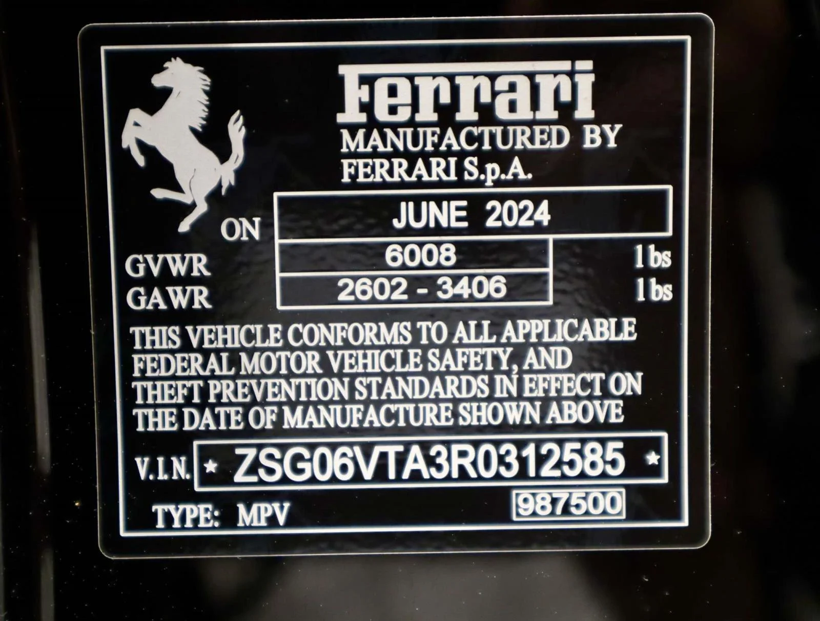 Used 2024 Grigio Titanio Metallic Ferrari AWD image 41