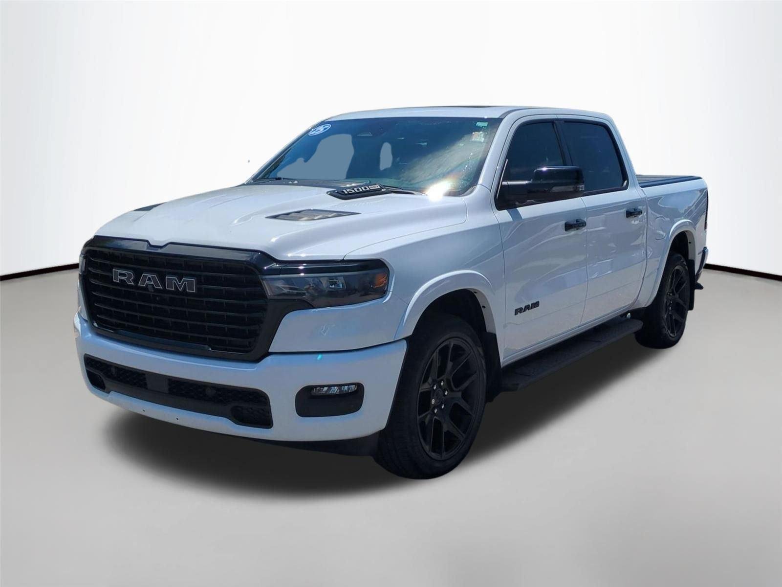 Used 2025 BRIGHT WHITE CLEARCOAT DODGE LARAM image 1
