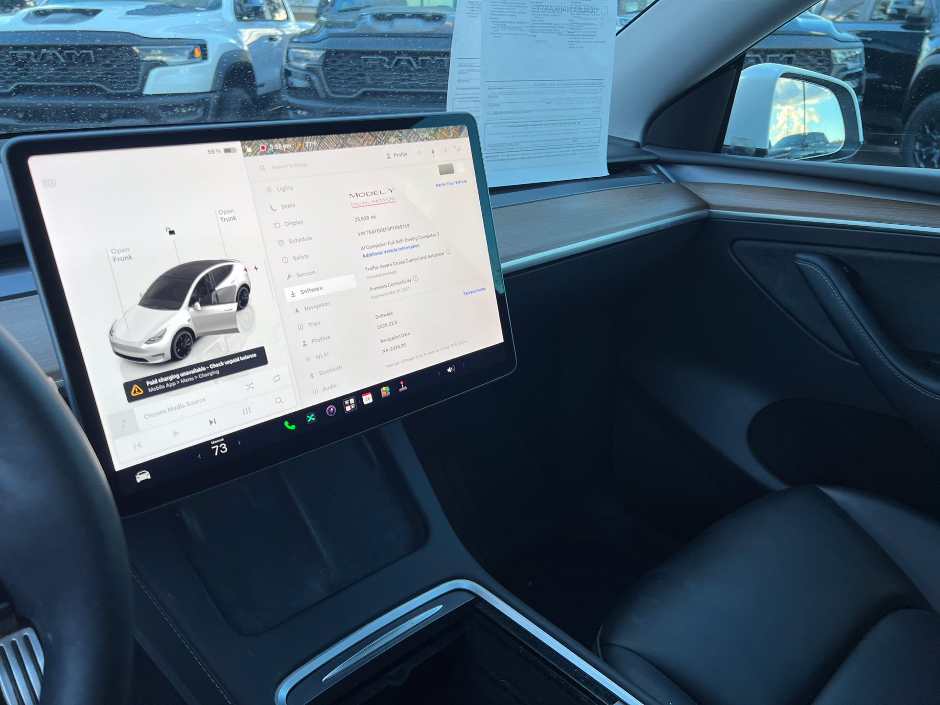 Used 2023 White Tesla Performance image 29