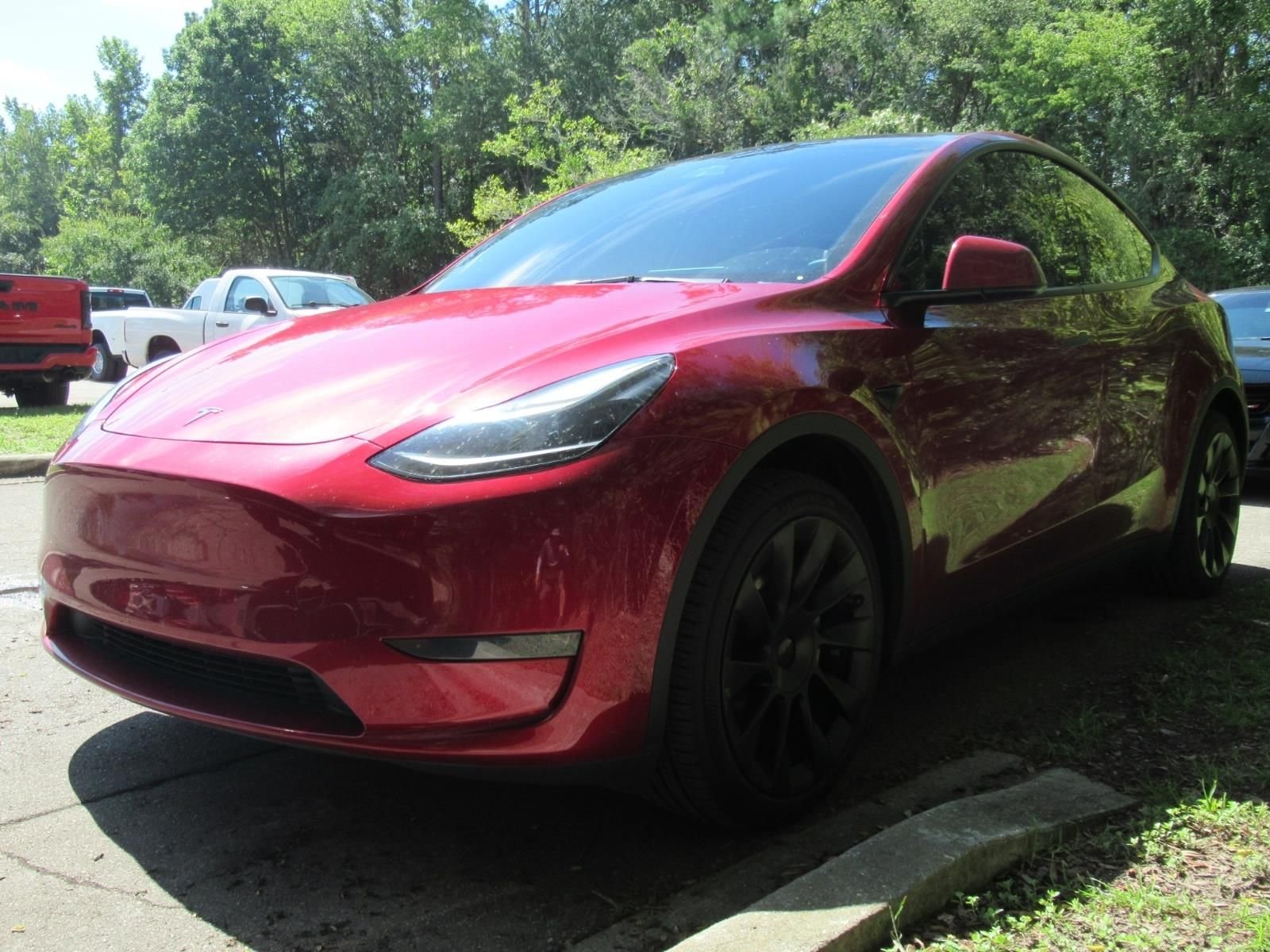 Used 2024 Red Tesla Long Range image 2
