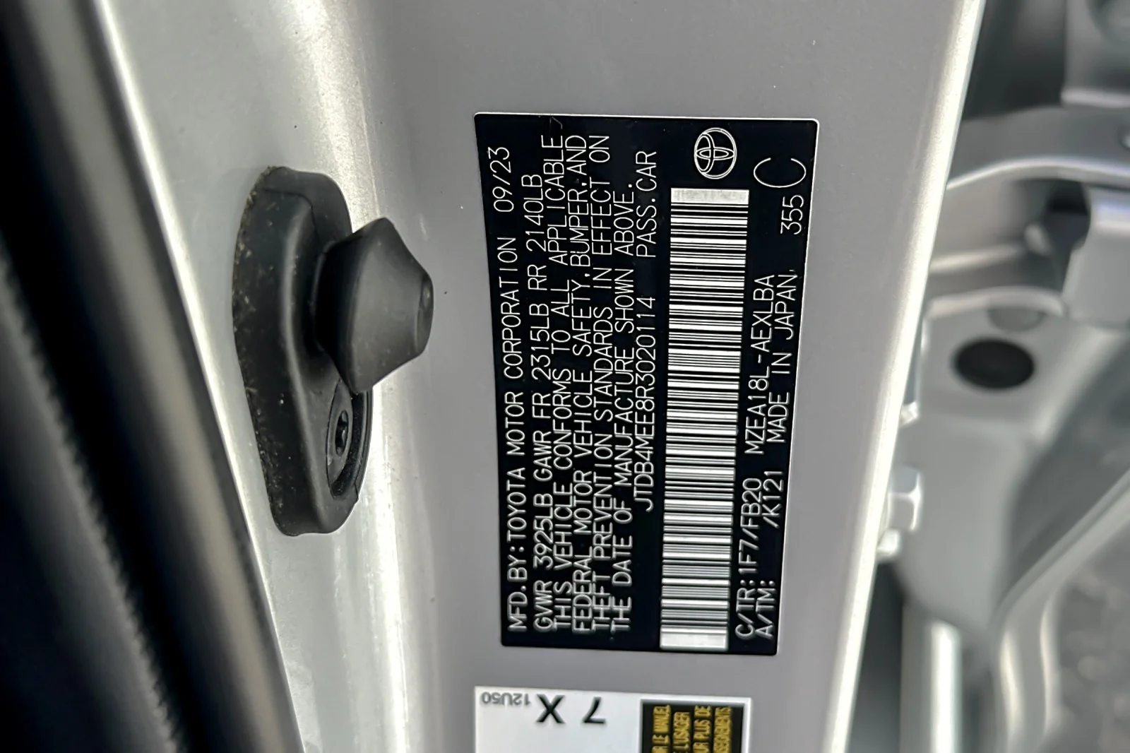Certified Used 2024 CLASSIC SILVER Toyota LE image 25