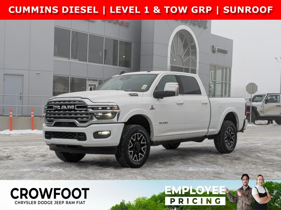 New 2026 White RAM Limited Longhorn - - Bison Brown Premium Leather - Longhorn Level 1 Equip - 5th W & Gn Prep & More! image 1
