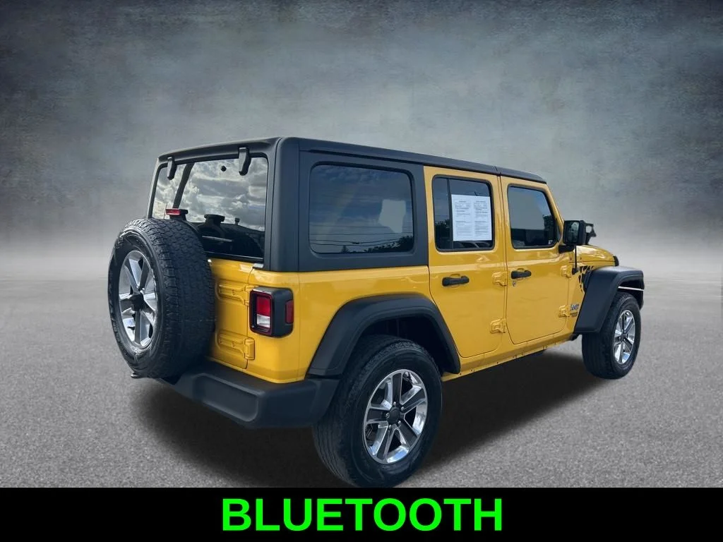 Certified Used 2020 Yellow Jeep Unlimited Sport S image 5