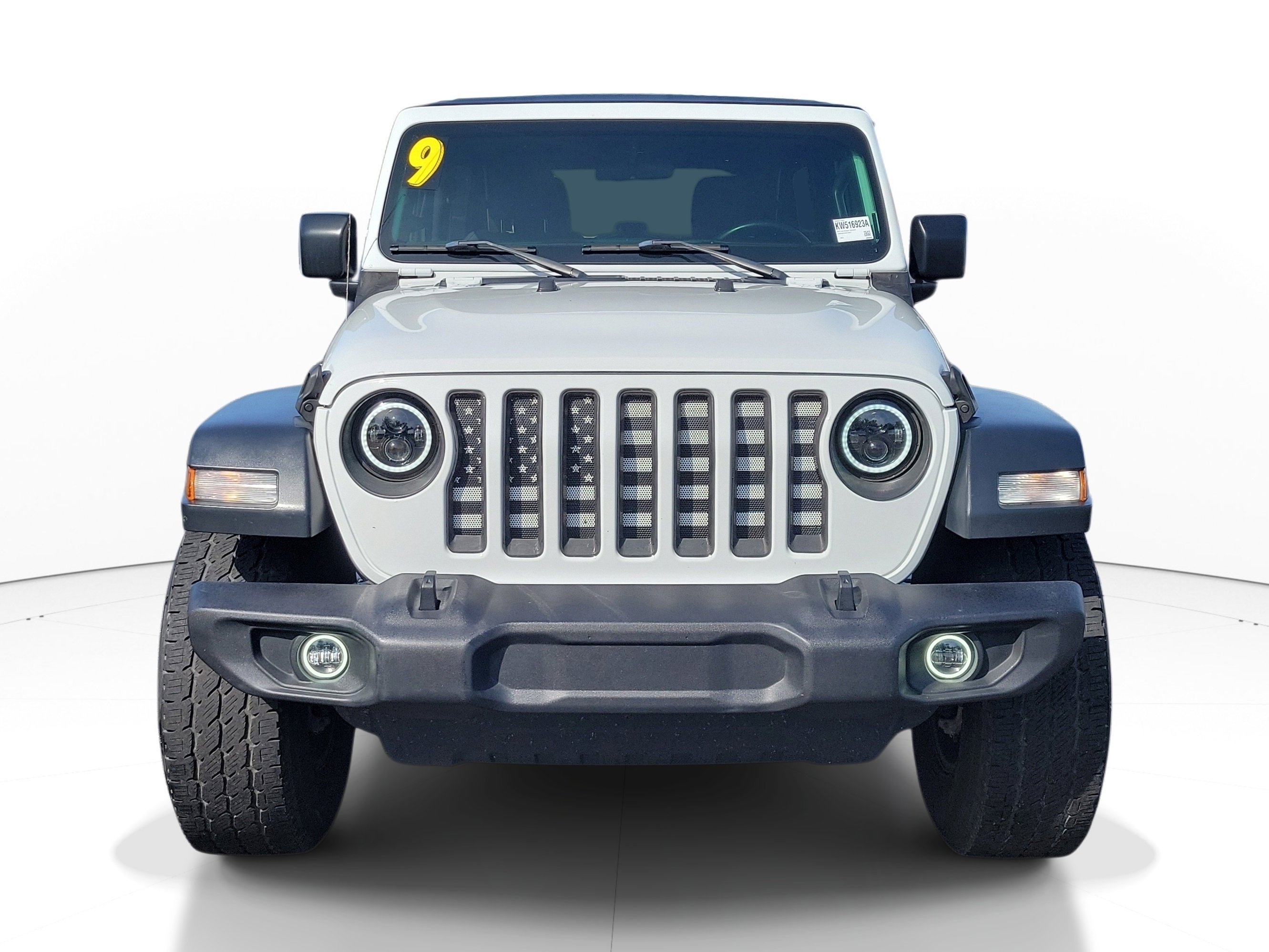 Used 2019 Bright White Clearcoat Jeep Unlimited Sport S image 1