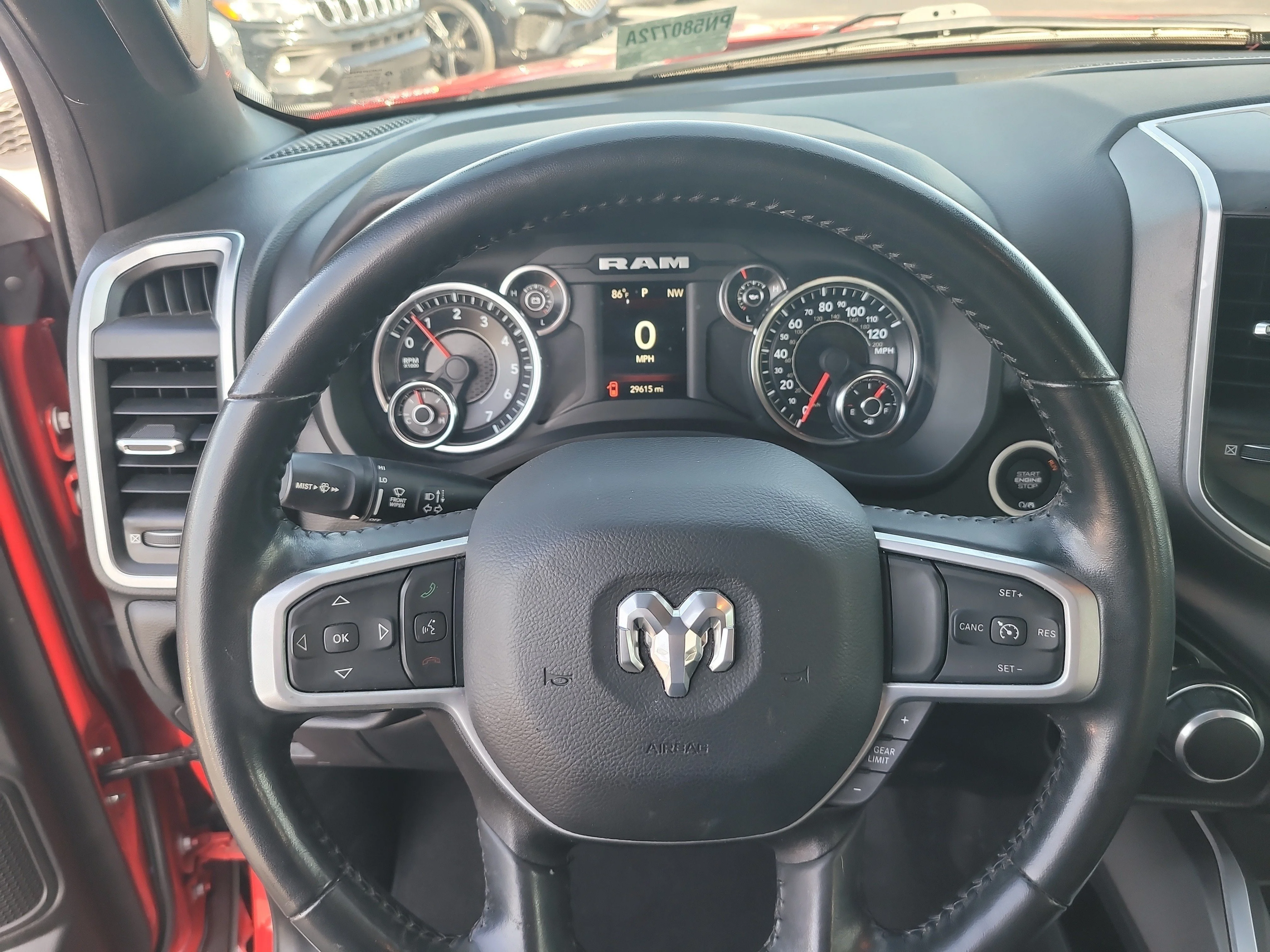 Used 2023 Flame Red Clearcoat Ram Big Horn image 26