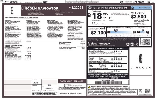 Used 2019 White Lincoln Reserve image 4