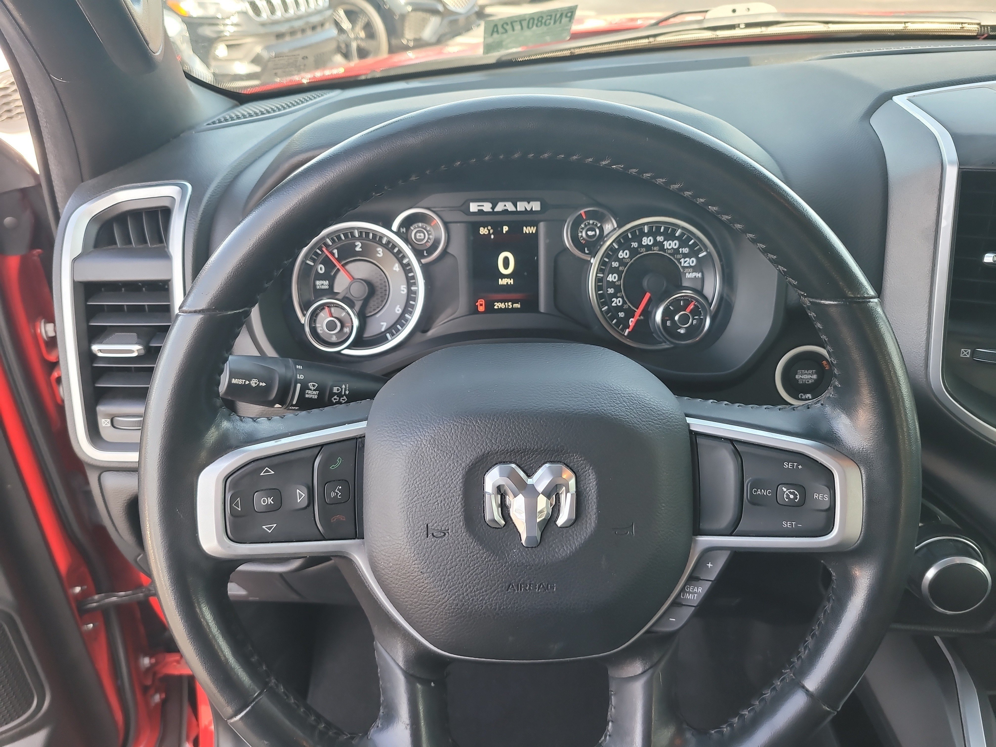 Used 2023 Flame Red Clearcoat Ram Big Horn image 26