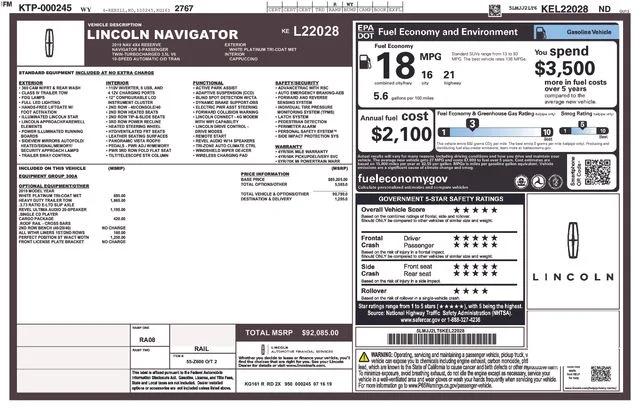 Used 2019 White Lincoln Reserve image 4