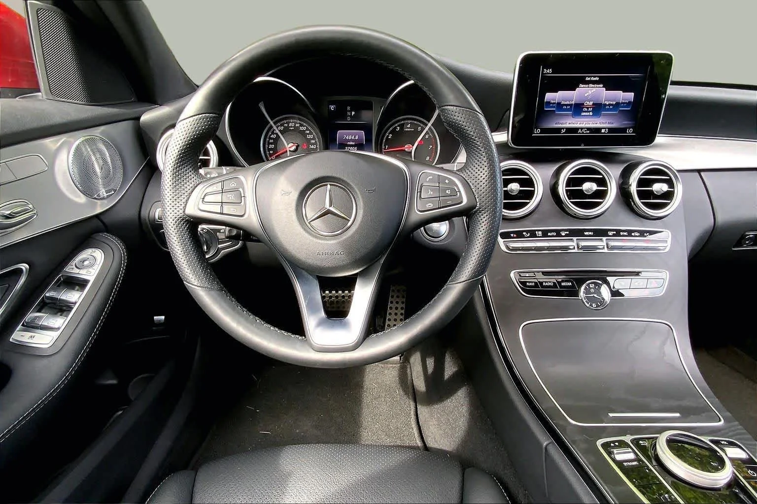 Used 2018 designo Cardinal Red Metallic Mercedes-Benz C 300 image 6