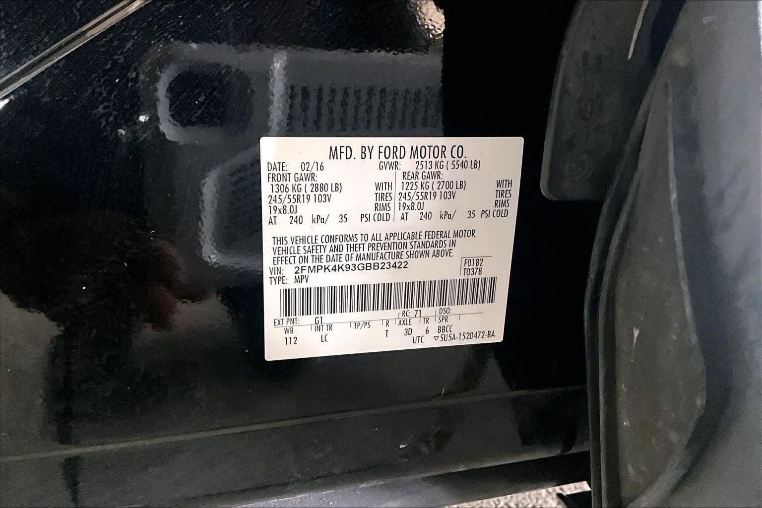 Used 2016 Shadow Black Ford Titanium image 28