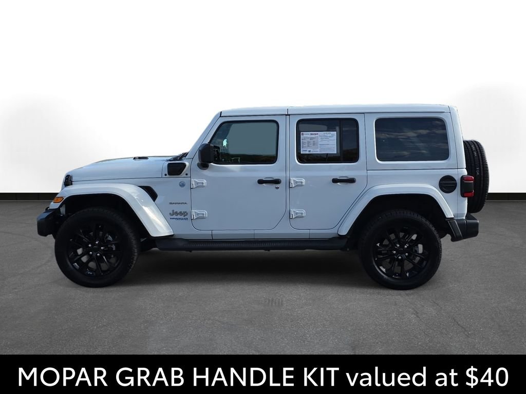 Used 2021 White Jeep Unlimited Sahara 4xe image 9