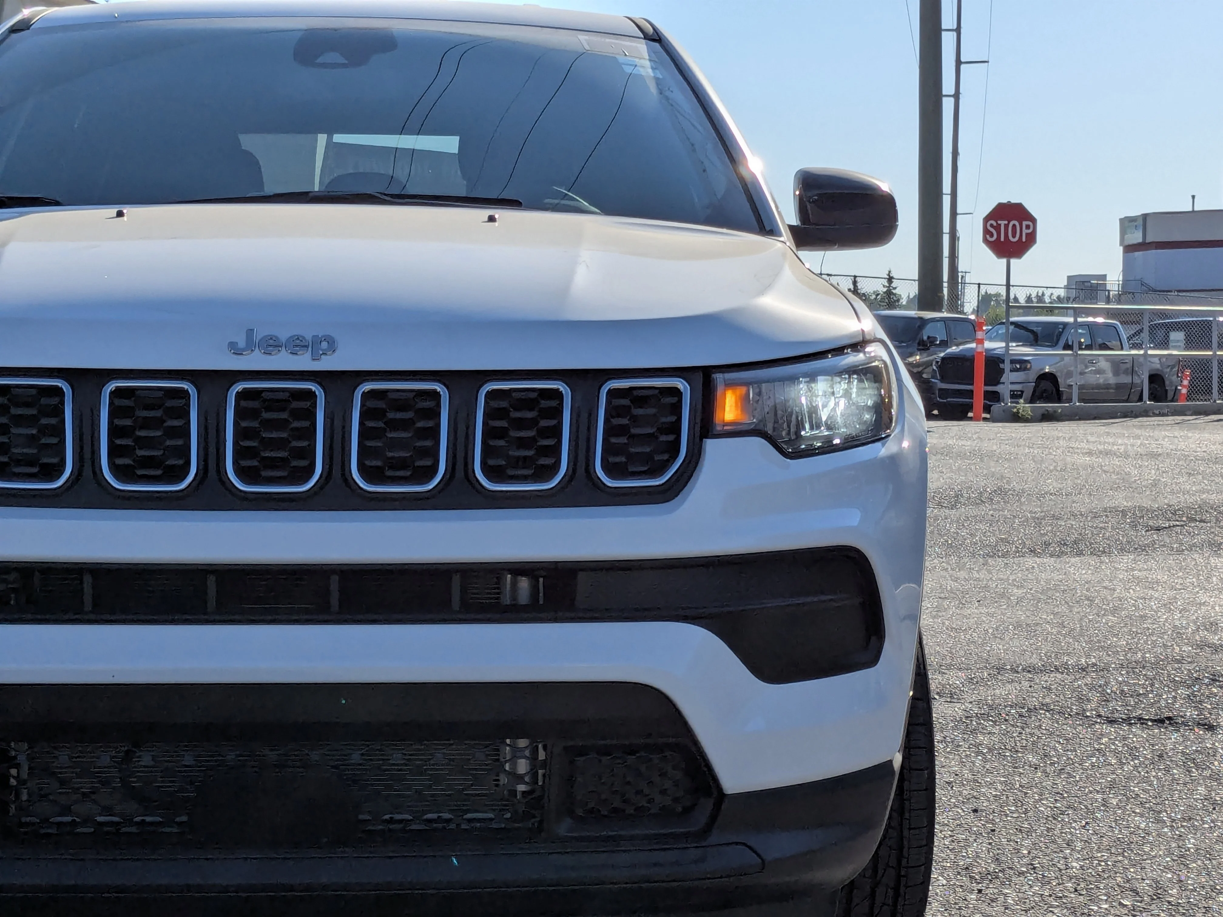 New 2025 White Jeep Sport - - Forward Collision Warning - LED Head Lamps - Heated Seats and More! image 10