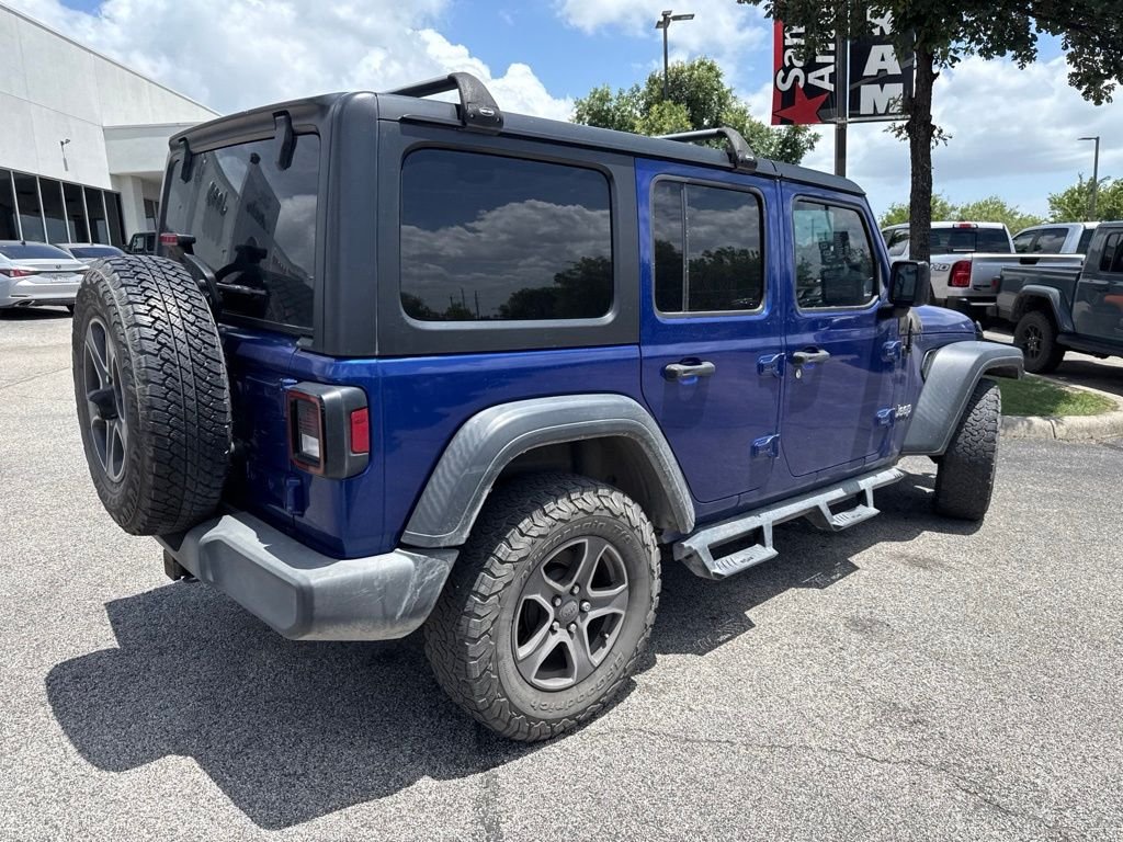 Used 2018 Blue Jeep Unlimited Sport S image 9