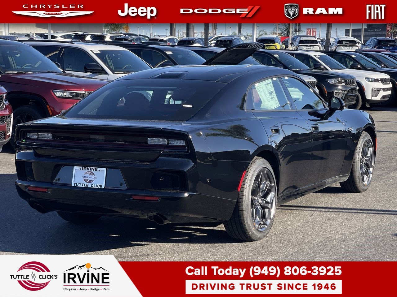 New 2026 Diamond Black Crystal Pearlcoat Dodge R/T Plus image 6