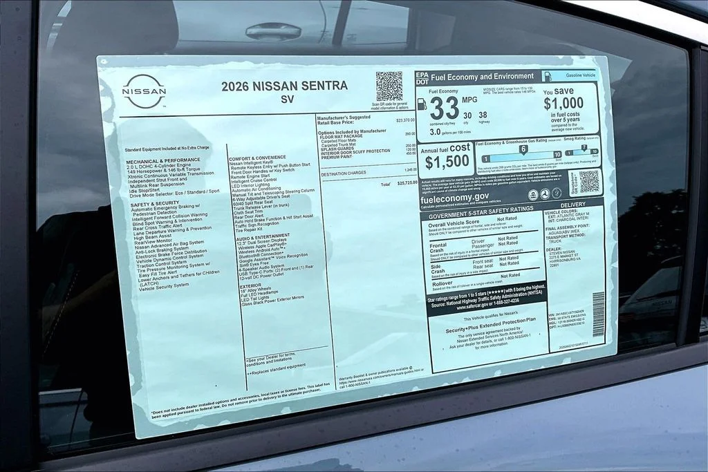 New 2026 Atlantic Gray Metallic Nissan SV image 31