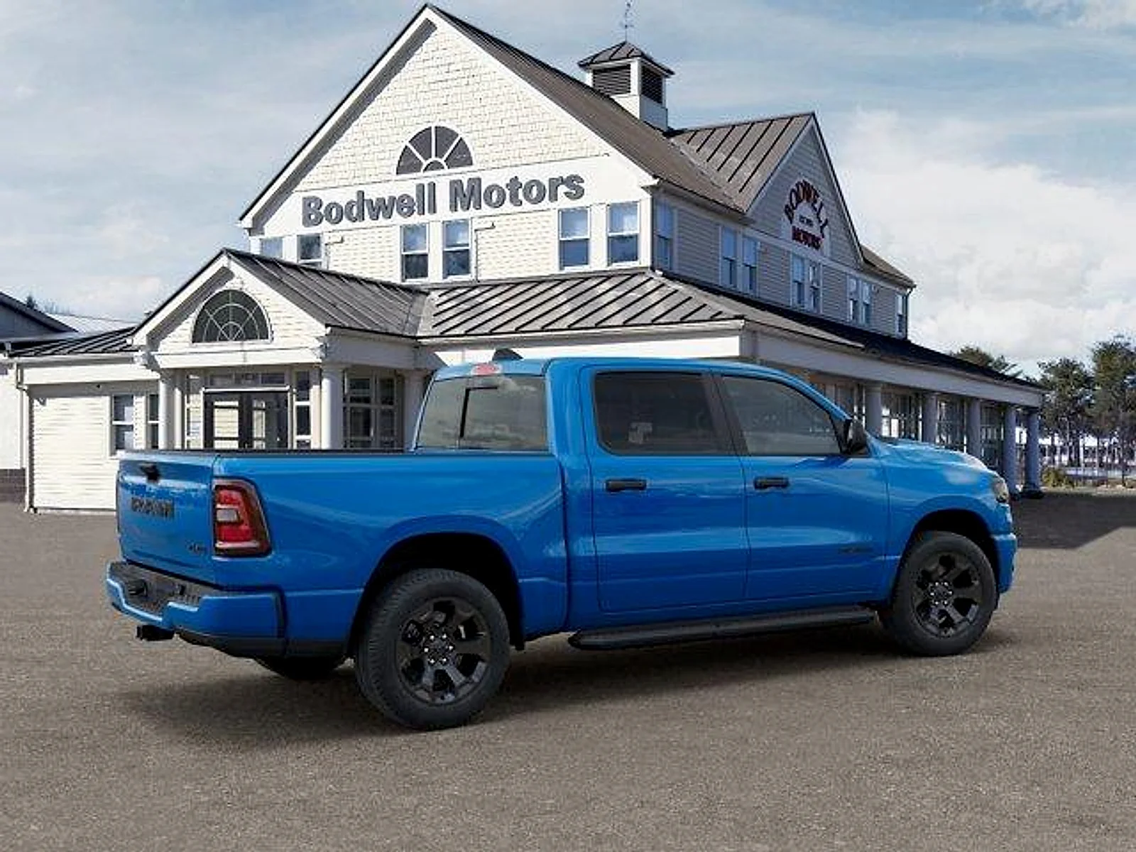 New 2026 Hydro Blue Pearl-Coat Exterior Paint RAM Express Crew Cab 4x4 5