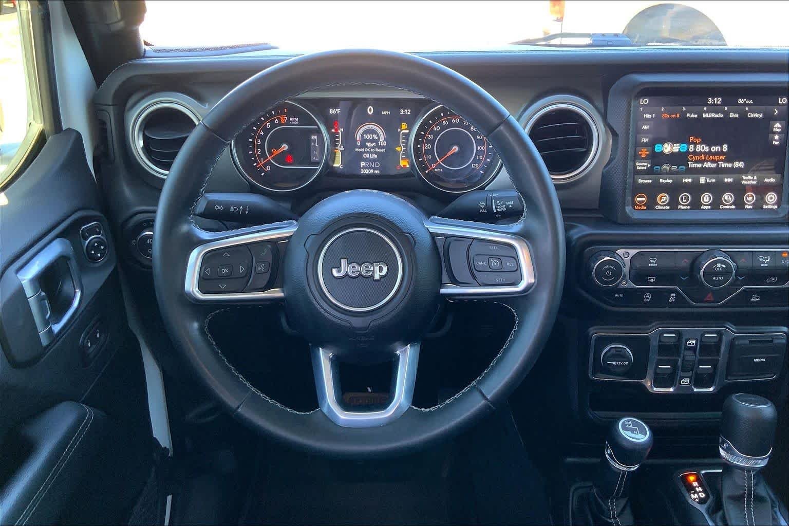 Used 2022 Bright White Clearcoat Jeep Overland image 10