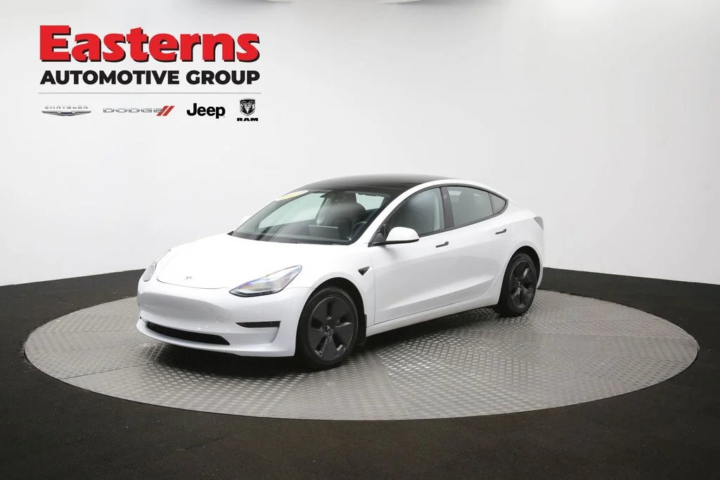 Used 2021 White Tesla Standard Range Plus image 50