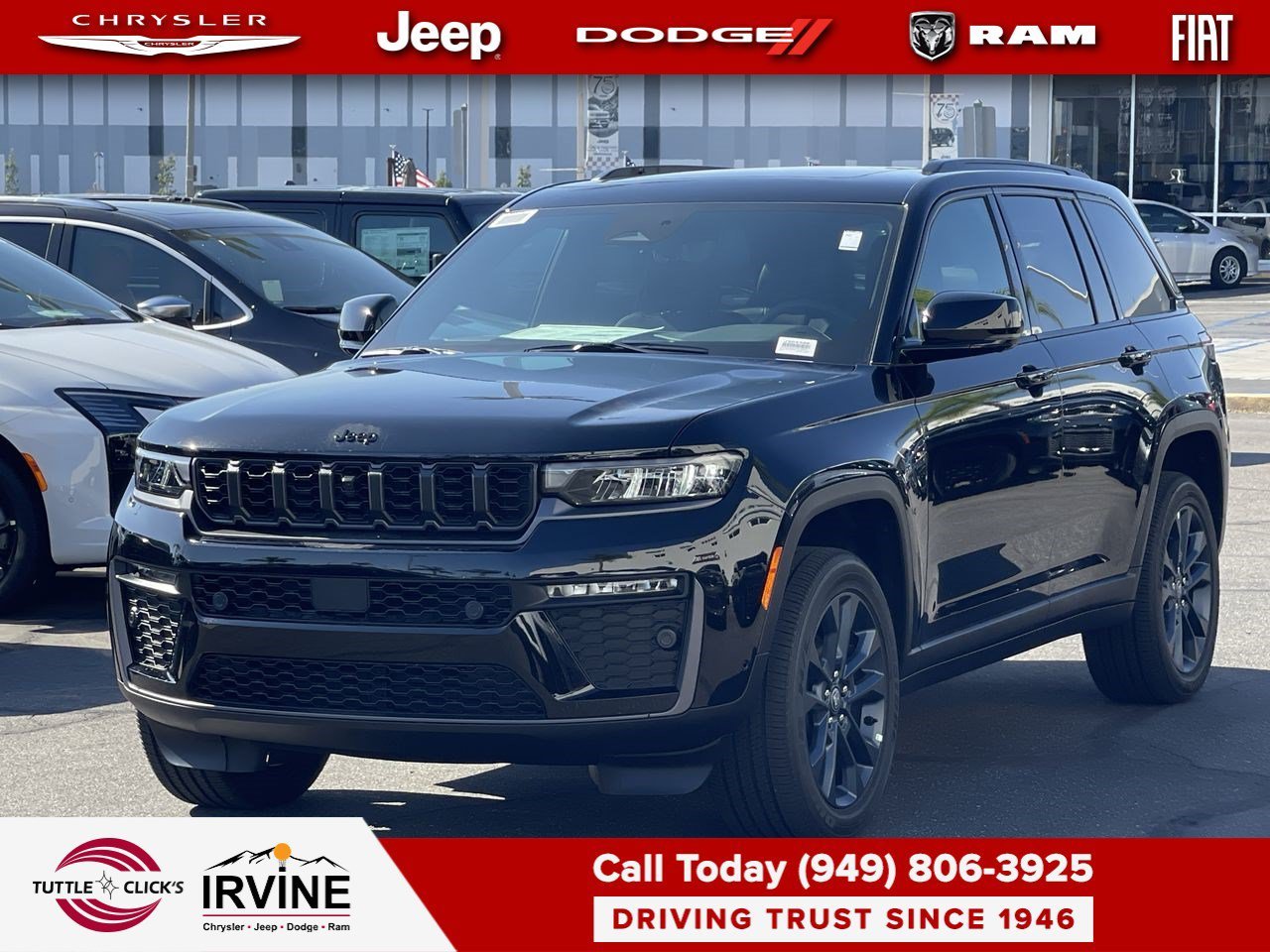 New 2026 Diamond Black Crystal Pearl-Coat Exterior Paint Jeep 85th Anniversary Edition image 3