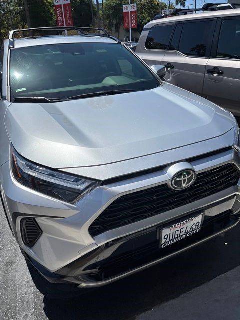 Used 2025 Silver Sky Metallic Toyota Hybrid SE image 3