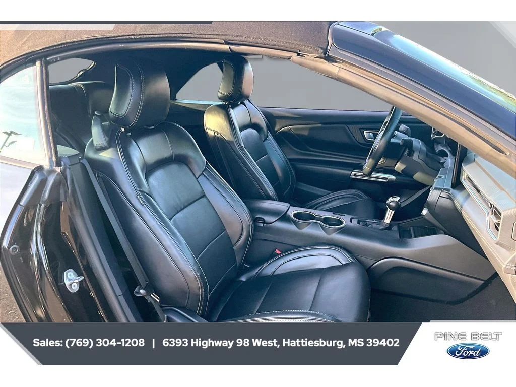 Used 2024 BLACK Ford EcoBoost Convertible image 6