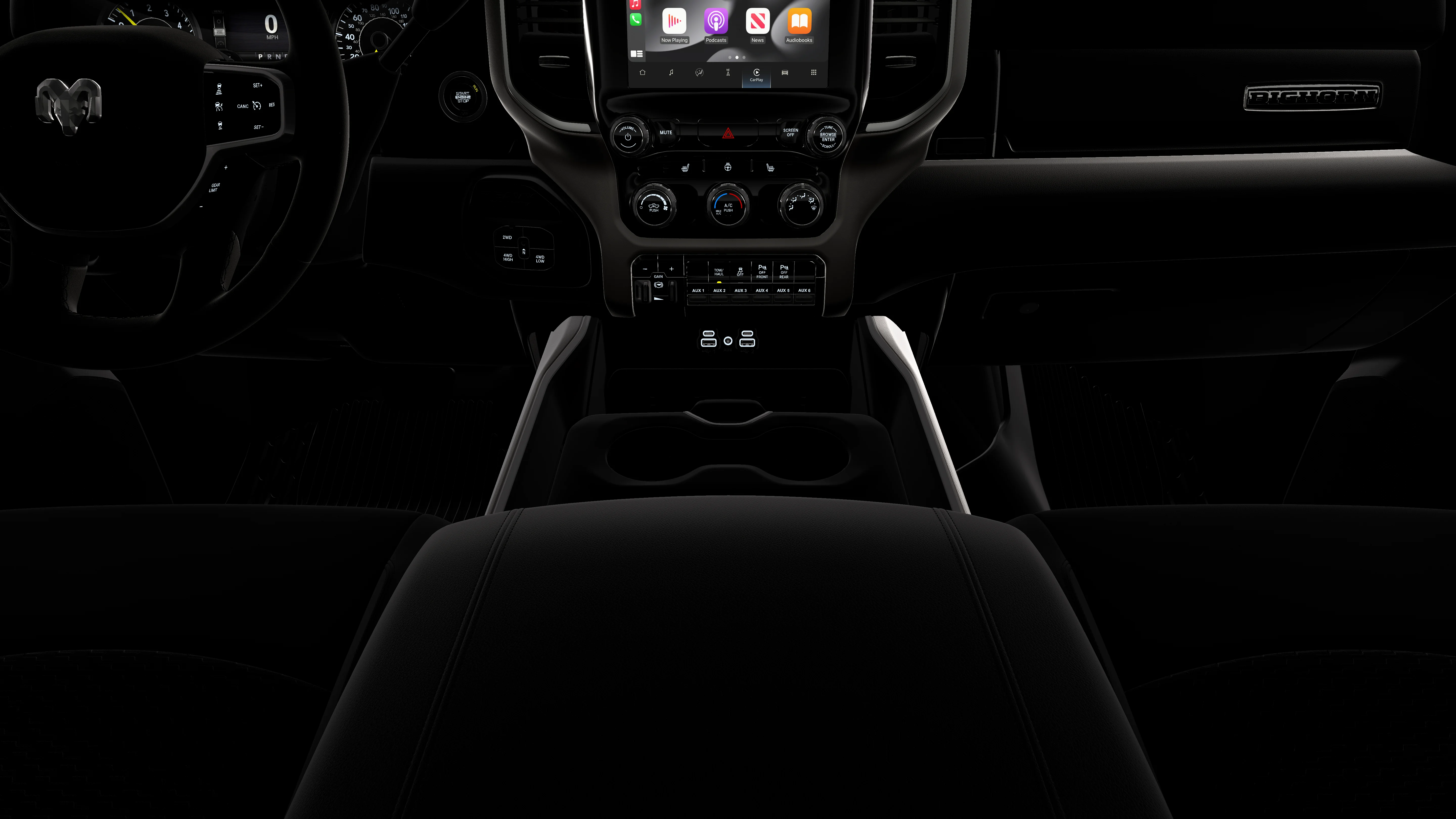 New 2026 Diamond Black Crystal Pearl-Coat Exterior Paint RAM Big Horn image 17
