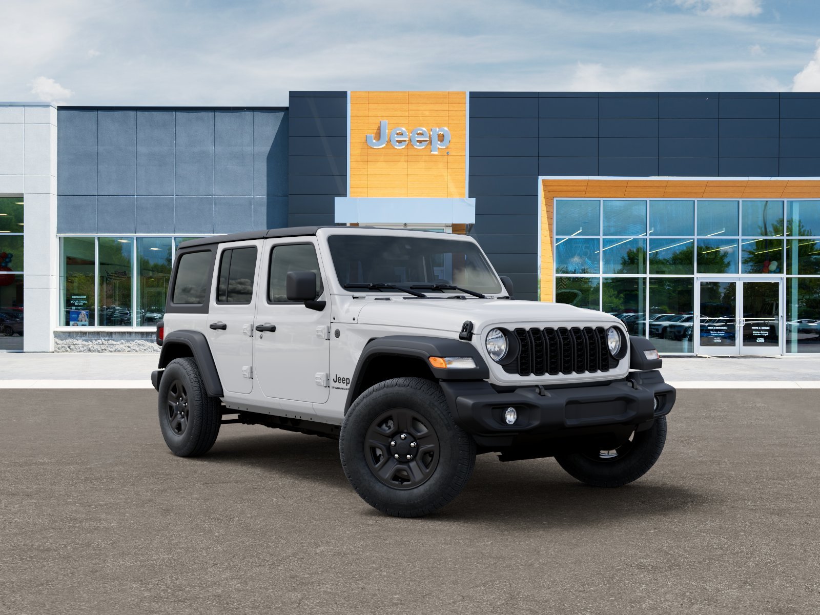 New 2026 Bright White Clear-Coat Exterior Paint Jeep Sport image 31