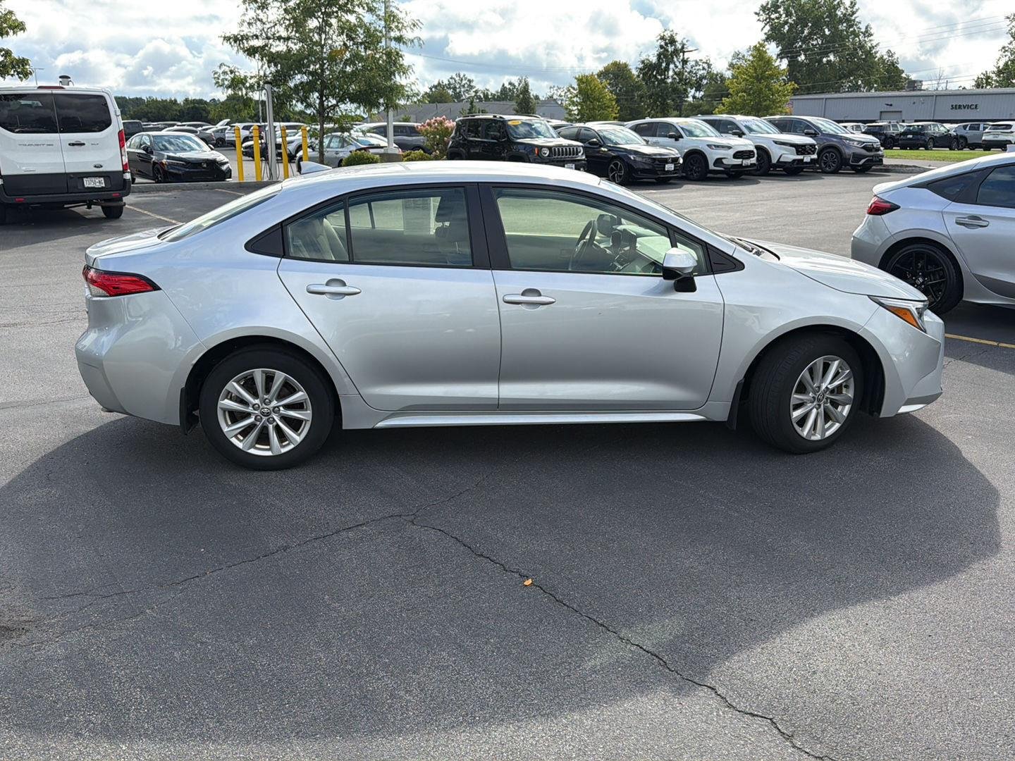 Used 2024 Classic Silver Metallic Toyota Hybrid LE image 8